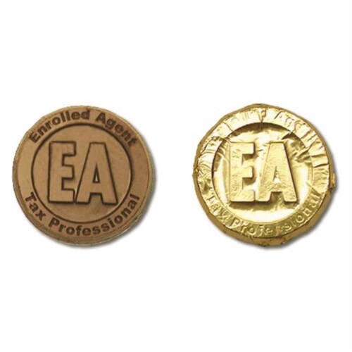 Chocolate Chocolate 325060 Enrolled Agent Coins - Pack of 250 Perspective: front