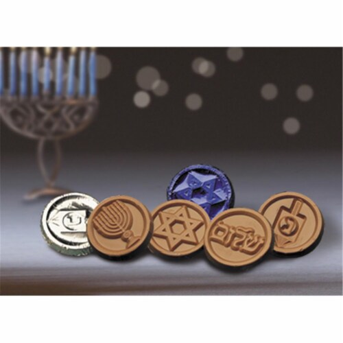 Chocolate Chocolate 325002 Happy Hanukkah Coins - Pack of 250 Perspective: front