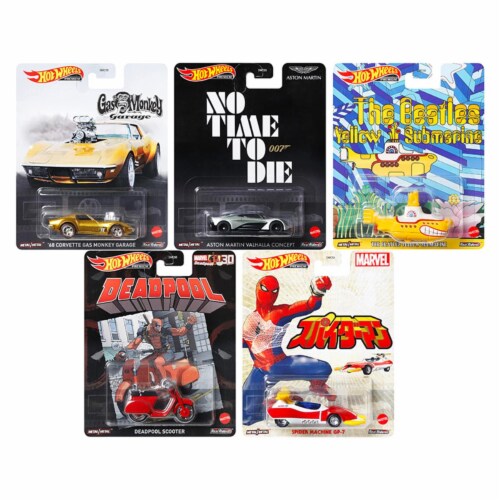 Hot wheels DMC55 957F 3.25 x 2.25 in. Retro Entertainment 2021 Diecast Model Cars 5 Piece 1 Mariano s