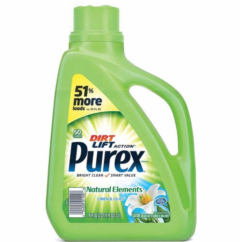 The Dial DIA01120CT 0.59 gal Purex Natural Elements Liquid Detergent Perspective: front