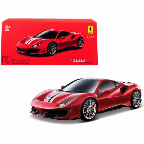 Bburago 36910r Ferrari 488 Pista Red with White & Blue Stripes Ferrari Signature Series 1 by, 1 - Dillons Food Stores Bburago 36910r Ferrari 488 Pista Red with White & Blue Stripes Ferrari Signature Series 1 by, 1 - Dillons Food Stores