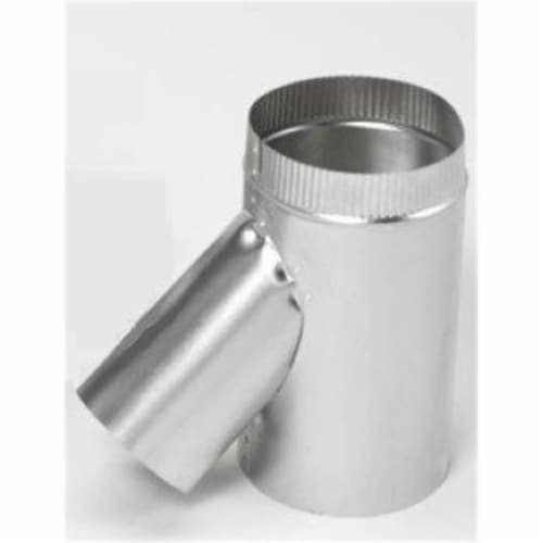 Wichita Sheet Metal Supply Inc 7 Inch Selkirk Flexi-liner Wye With 4 Inch Leg Aluminum Perspective: front