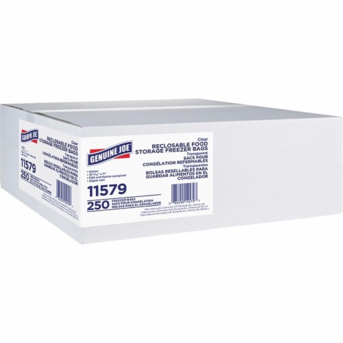 Genuine Joe GJO11579CT 1 gal Freezer Storage Bags Perspective: front