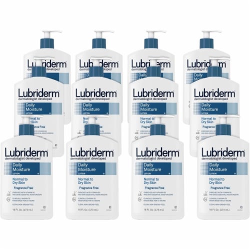 Johnson & Johnson Consumer JOJ48323CT 16 fl oz Lubriderm Fragrance Free Daily Moisture Lotion Perspective: front