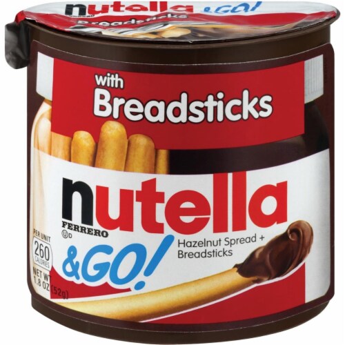 Ferrero U.S.A FER80314 1.23 oz Nutella & GO Hazelnut Spread & Breadsticks Perspective: front