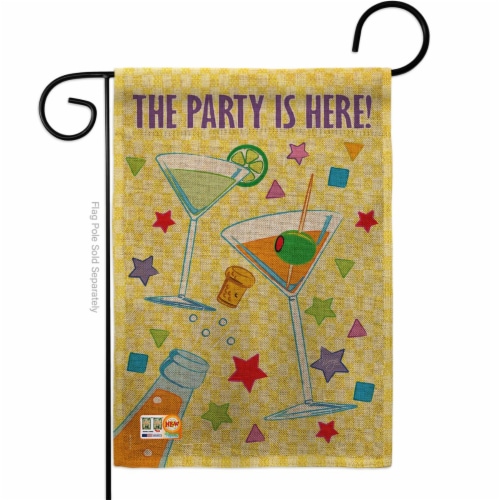 Breeze Decor BD-PC-G-115027-IP-DB-D-US02-BD 13 x 18.5 in. Party Burlap Special Occasion & Cel Perspective: front