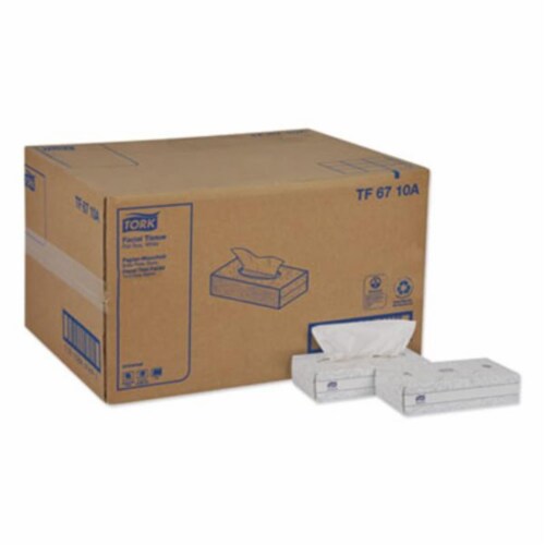 Tork TRKTF6710A 2-Ply Universal Facial Tissue, White - Pack of 30 Perspective: front