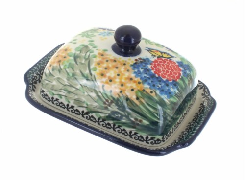 Polish Pottery 7½-inch Dessert Plate (Boo Boo Kitty Paws Theme) Hand