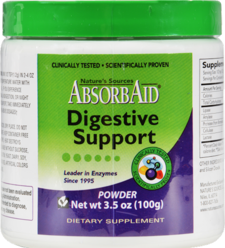 Nature's Sources AbsorbAid Digestive Support Powder Perspective: front