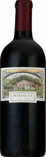 Buehler Vineyards Cabernet Sauvignon Red Wine Perspective: front