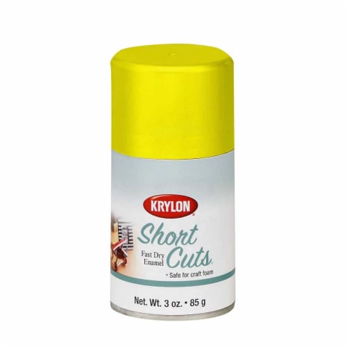 Krylon® Short Cuts® Gloss Spray Paint - Sun Yellow Perspective: front