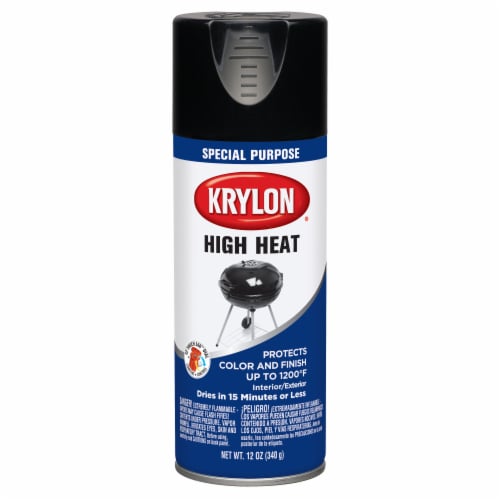 Krylon® Special Purpose High Heat Spray Paint - Black Perspective: front
