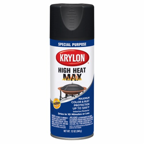 Krylon® High Heat Spray Paint - Black Perspective: front