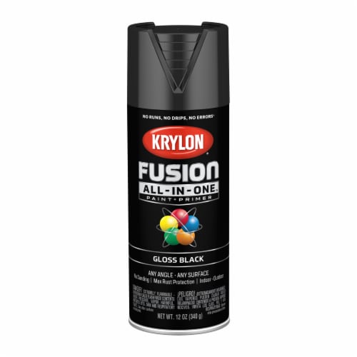 Krylon® Gloss Paint & Primer - Black Perspective: front