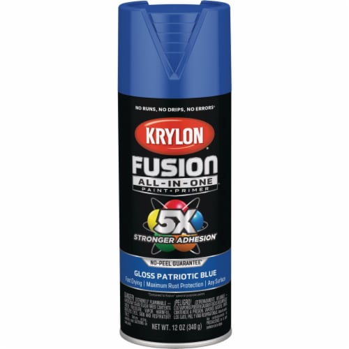 Krylon Fusion All-in-One Gloss Spray Paint - Patriotic Blue, 12 oz - Ralphs