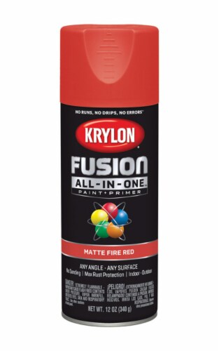 Krylon® Fusion All-In-One™ Matte Fire Red Paint & Primer Perspective: front