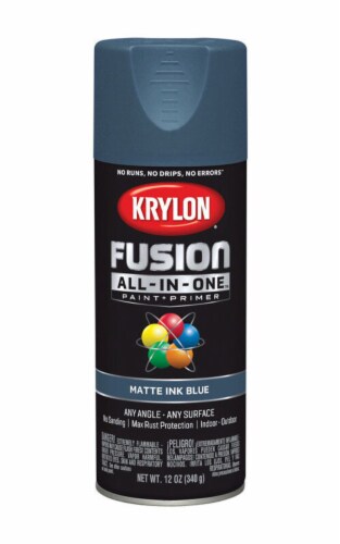 Krylon® Fusion All-In-One™ Matte Ink Blue Paint & Primer Perspective: front