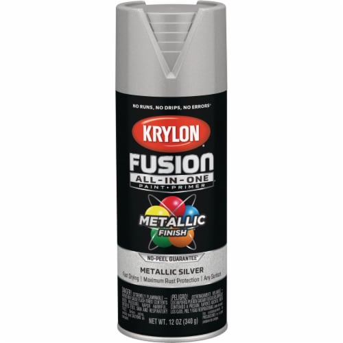 Krylon® Fusion All-in-One™ Metallic Spray Paint & Primer - Silver Perspective: front