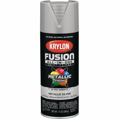 Krylon® Fusion All-in-One™ Metallic Spray Paint & Primer - Silver Perspective: front