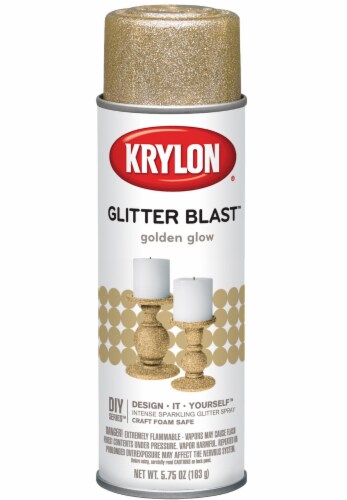 Krylon® Glitter Blast™ Glitter Spray Paint - Golden Glow Perspective: front