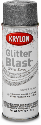 Krylon® Glitter Blast™ Silver Flash Glitter Spray Perspective: front