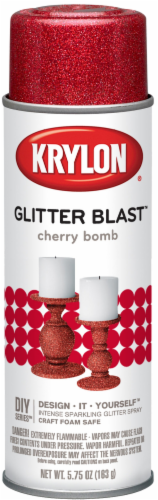Krylon® Glitter Blast™ Glitter Spray Paint - Cherry Bomb Perspective: front