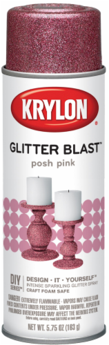 Krylon® Glitter Blast™ Posh Pink Glitter Spray Paint Perspective: front