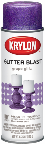 Krylon® Glitter Blast™ Glitter Spray Paint - Grape Glitz Perspective: front