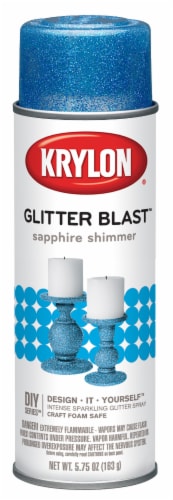Krylon® Glitter Blast™ Sapphire Shimmer Glitter Spray Paint Perspective: front