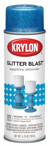Krylon® Glitter Blast™ Sapphire Shimmer Glitter Spray Paint Perspective: front