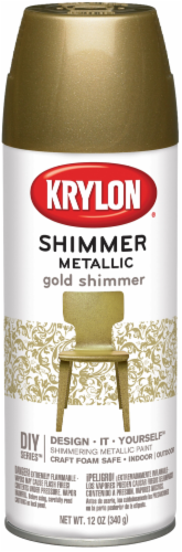 Krylon® Shimmer Metallic Spray Paint - Gold Shimmer Perspective: front