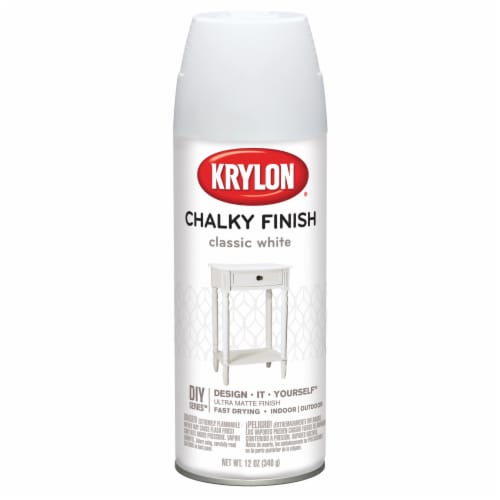Krylon® Chalky Matte Finish Spray Paint - Classic White Perspective: front
