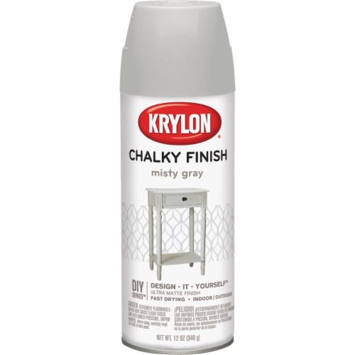 Krylon® Chalky Finish Spray Paint - Misty Gray Perspective: front