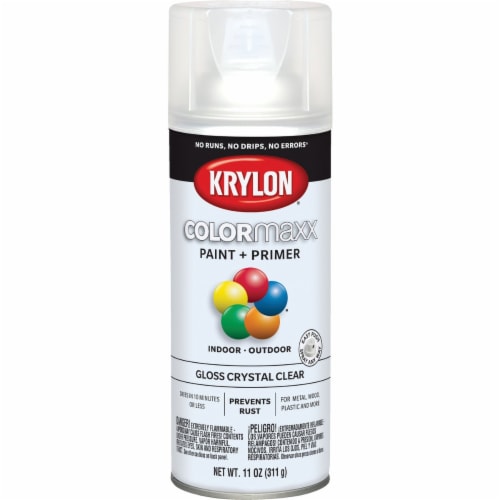 Krylon® ColorMaxx Indoor/Outdoor Gloss Crystal Clear Clear Coat Perspective: front