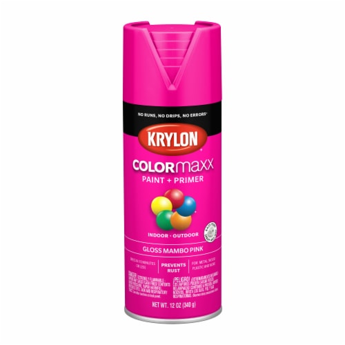 Krylon® Colormaxx Gloss Paint & Primer - Mambo Pink Perspective: front
