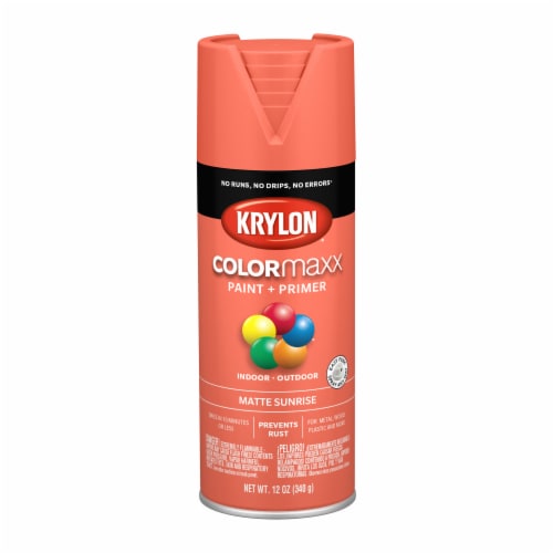 Krylon® ColorMaxx Indoor/Outdoor Paint and Primer - Matte Sunrise Perspective: front