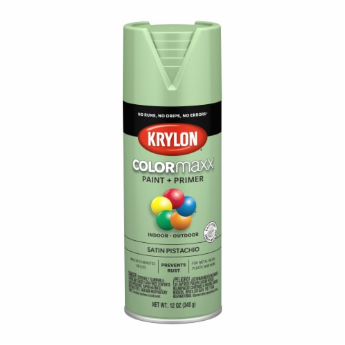 Krylon® ColorMaxx Indoor/Outdoor Paint and Primer - Satin Pistachio Perspective: front
