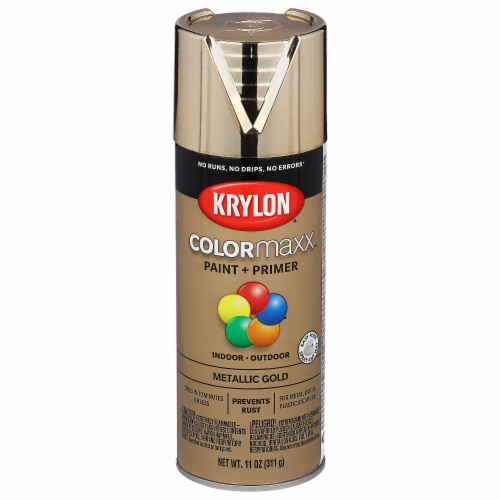 Krylon® ColorMaxx Metallic Gold Indoor/Outdoor Spray Paint + Primer, 11 oz  - Ralphs