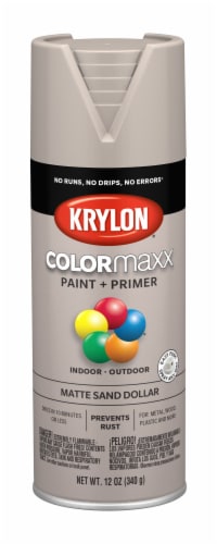 Krylon® ColorMaxx Matte Sand Dollar Spray Paint + Primer Perspective: front