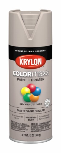 Krylon® ColorMaxx Matte Sand Dollar Spray Paint + Primer Perspective: front