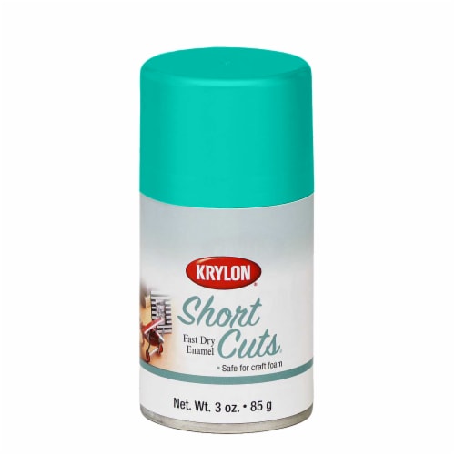 Krylon® Short Cuts Fast Dry Enamel Spray Paint - Satin Caribbean Perspective: front
