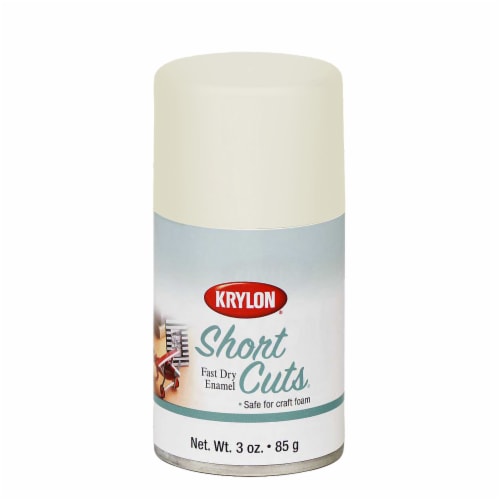 Krylon® Fast Dry Enamel Spray Paint - White Chiffon Perspective: front