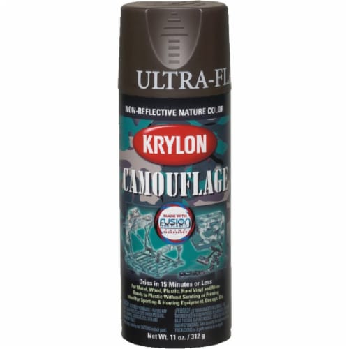 Krylon® Camouflage Ultra-Flat Fusion Spray Paint - Brown Perspective: front