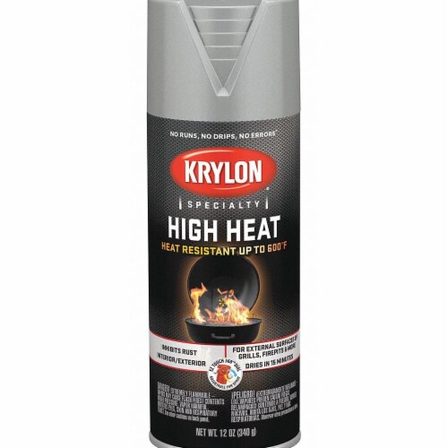 Krylon Spray Paint,Aluminum,12 oz.,15 min.  K01407777 Perspective: front