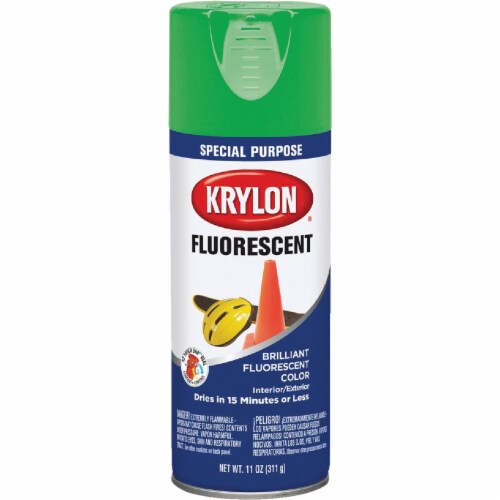 Krylon 11 Oz. Fluorescent Spray Paint, Green K03106888, 1 Kroger