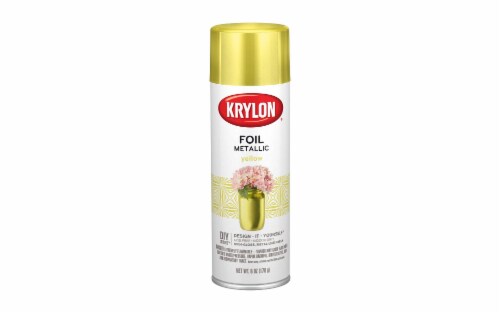 Krylon(R) Premium Metallic Foil Spray Paint 6oz-Yellow, 1 count - Kroger