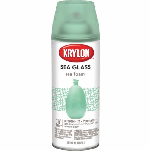 Krylon® Sea Glass Sea Foam Powder Finish Spray Paint Perspective: front