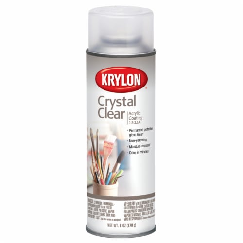 Krylon® Crystal Clear Acrylic Coating Spray Perspective: front