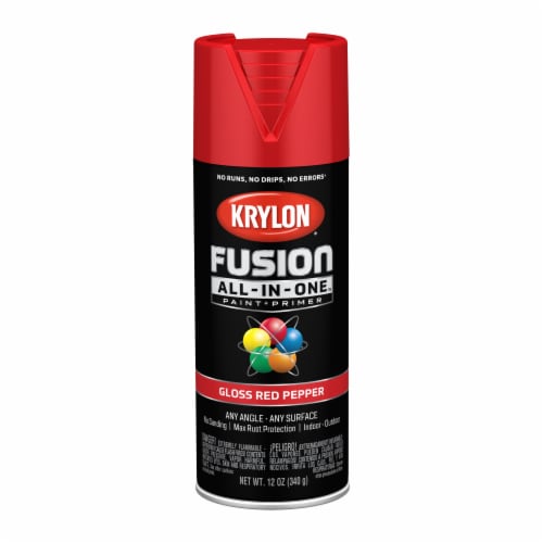 Krylon® Fusion All-In-One™ Paint + Primer - Gloss Red Pepper Perspective: front