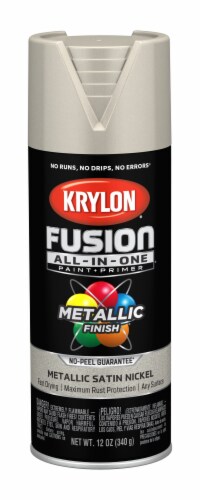 Krylon® Fusion All-In-One Paint + Primer - Metallic Satin Nickel Perspective: front